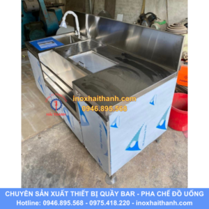 tủ quầy pha chế inox