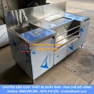 tủ quầy pha chế inox