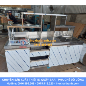 tủ quầy pha chế inox